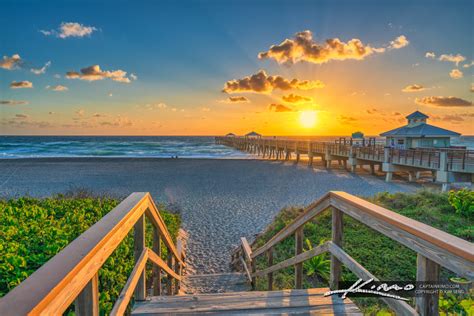 Juno Beach Pier Sunrise March 11 2021 | HDR Photography by Captain Kimo