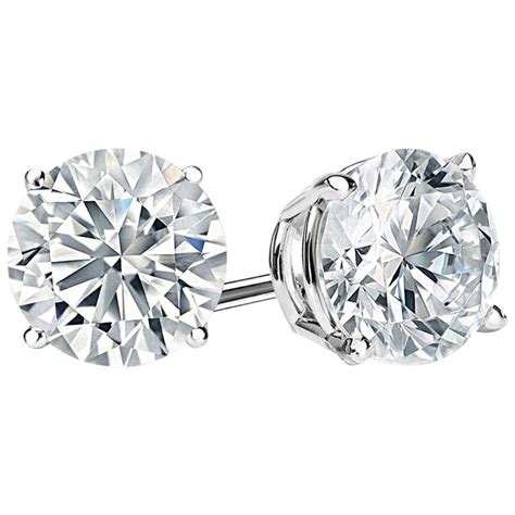 D Color Faux Diamond Cubic Zirconia Studs at 1stDibs | faux diamond ...