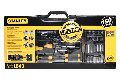 Stanley Tools 150 Pieces Mechanics Tool Set 76174975437 | eBay