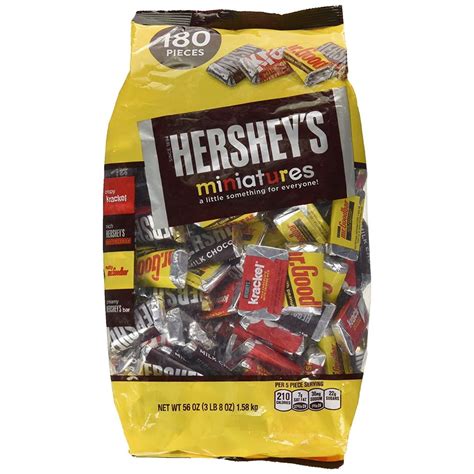 HERSHEY'S Miniatures Chocolate Candy (HERSHEY'S, KRACKEL, and MR. GOODBAR), Snack Size ...