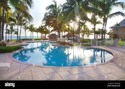 Old Bahama Bay Resort in West End, Bahamas pool at the beach Stock Photo - Alamy