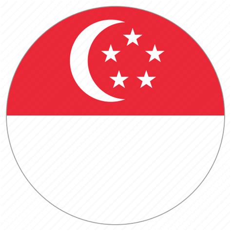 Circle, country, flag, singapore icon - Download on Iconfinder