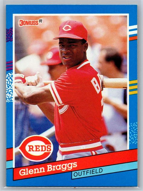 1991 Donruss Baseball #253 Glenn Braggs Cincinnati Reds | eBay