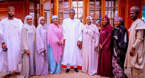 Buhari, Aisha, Other Family Members Celebrate Eid At Presidential Villa ...