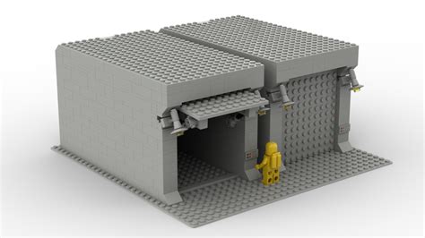 LEGO MOC PCS202 Classic Space Garage with tilt up door and push ...