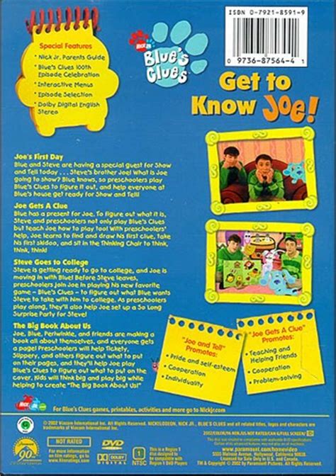 Blue's Clues: Get To Know Joe! (DVD 2002) | DVD Empire