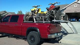 ATV Truck Rack on Dodge Ram Pickup | Two ATVs sit on top of … | Flickr