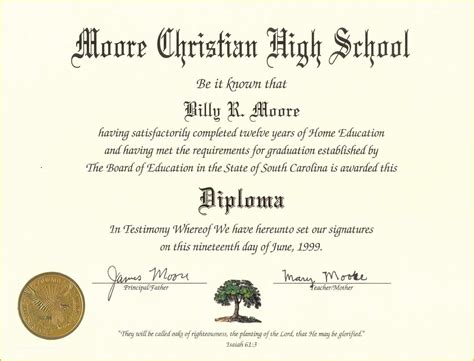 Free High School Diploma Templates Of Awesome Free High School Diploma Template with Seal Pdf ...