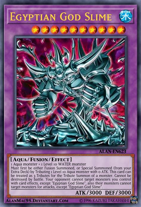 Egyptian God Slime by AlanMac95 on DeviantArt | Yugioh dragon cards, Rare yugioh cards, Custom ...