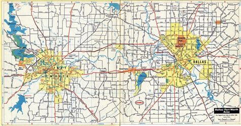 Dfw Map - Map Dfw (Texas - Usa) For Printable Map Of Dallas Fort Worth ...