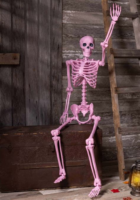 You Can Get A 5-Foot Tall Pink Skeleton For Halloween And It's Absolutely Boo-tiful