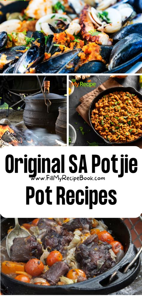 Original SA Potjie Pot Recipes - Fill My Recipe Book