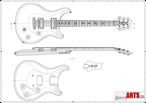 Download free PRS style guitar building plan! | Prs guitar, Guitar building, Guitar