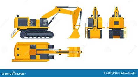 The World S Biggest Hydraulic Mining Excavator. View Front, Rear, Side ...