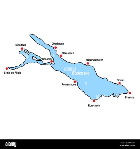 Map lake constance hi-res stock photography and images - Alamy