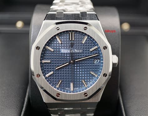 BRAND NEW Audemars PIGUET ROYAL OAK 15500ST BOUTIQUE BLUE DIAL 41MM ...