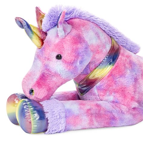 BCP 52in Kids Extra Large Plush Rainbow Unicorn Stuffed Animal w/ Soft Fur | eBay