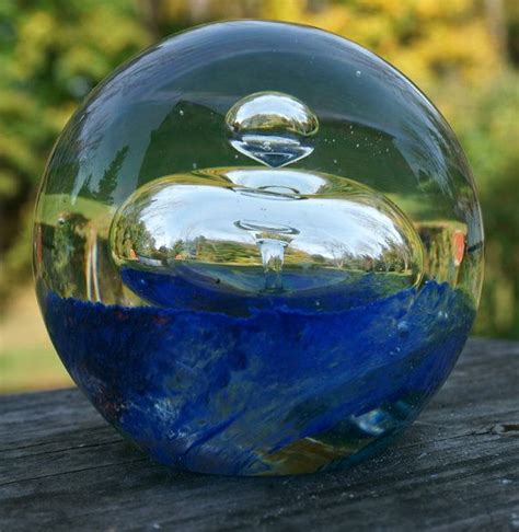 Vintage Hand Blown Art Glass Paperweight | Etsy | Glass paperweights, Glass art, Art glass ...