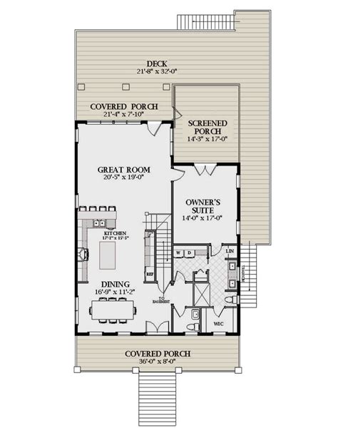 Coastal Plan: 2,932 Square Feet, 5 Bedrooms, 4.5 Bathrooms - 6849-00119