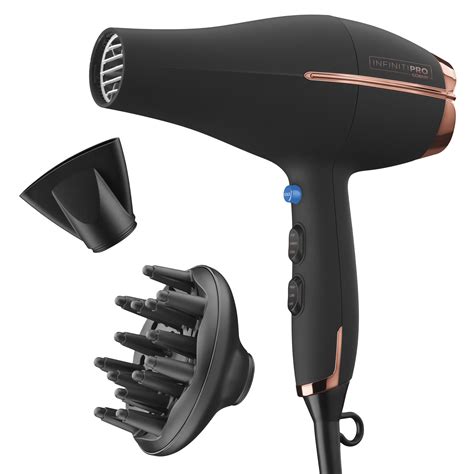 Conair InfinitiPRO Ceramic Ionic Hair Dryers, Rose Gold with Concentrator and Diffuser New York