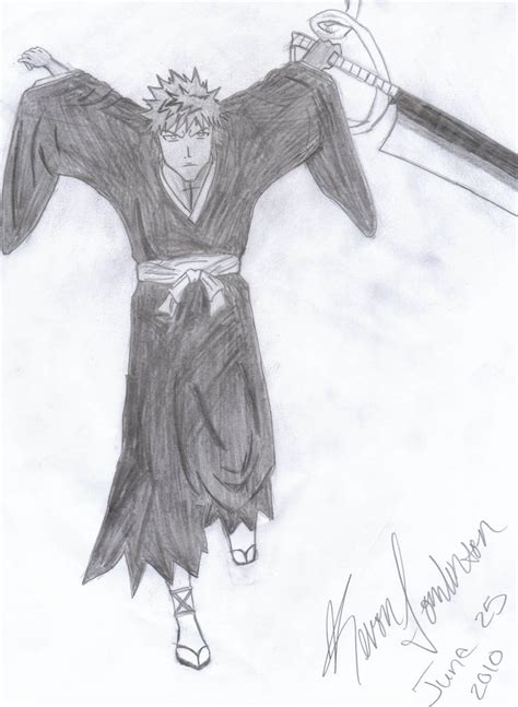 ichigo with sword by TheSignatureKat on DeviantArt