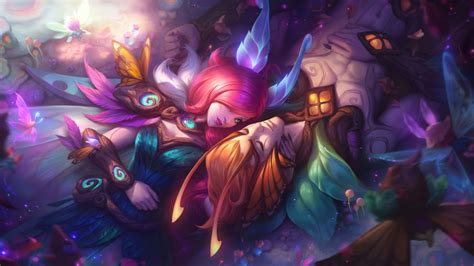 Wallpaper : Elderwood, Xayah Rakan League of Legends, Xayah League of ...