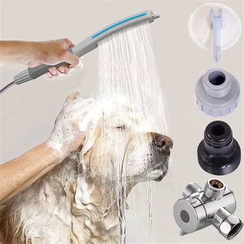 Dog Shower Sprayer Attachment, Dog Shower Head Pet Washer Accessories ...