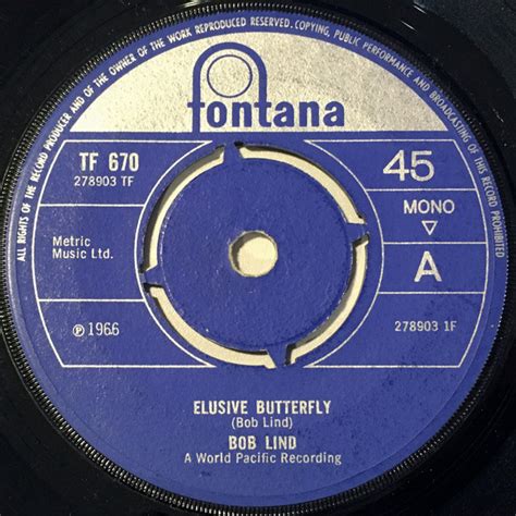 Bob Lind - Elusive Butterfly (Vinyl, 7", 45 RPM, Single, Mono) | Discogs