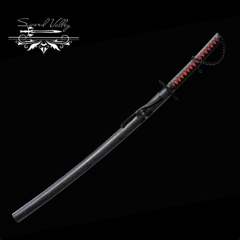 LQBJ Katana Samurai Sword, Kurosaki Ichigo Sword, Cosplay Anime Swords Zanpakutou, Tensa ...