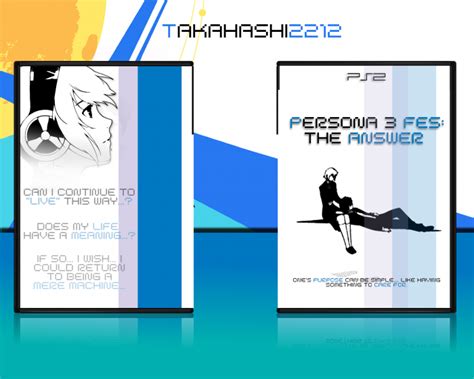 Persona 3 FES: The Answer PlayStation 2 Box Art Cover by Takahashi2212