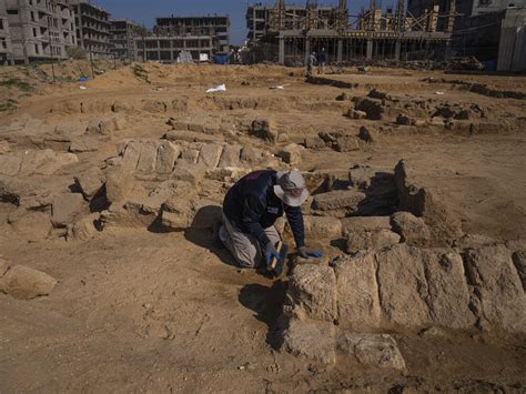 More than 60 ancient Roman-era graves were discovered in Gaza : NPR