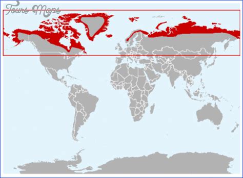 Map Of Arctic Tundra - ToursMaps.com