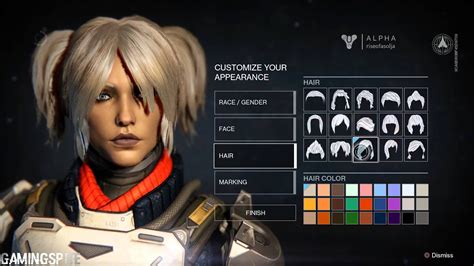 Destiny Human Female Character Customization - YouTube