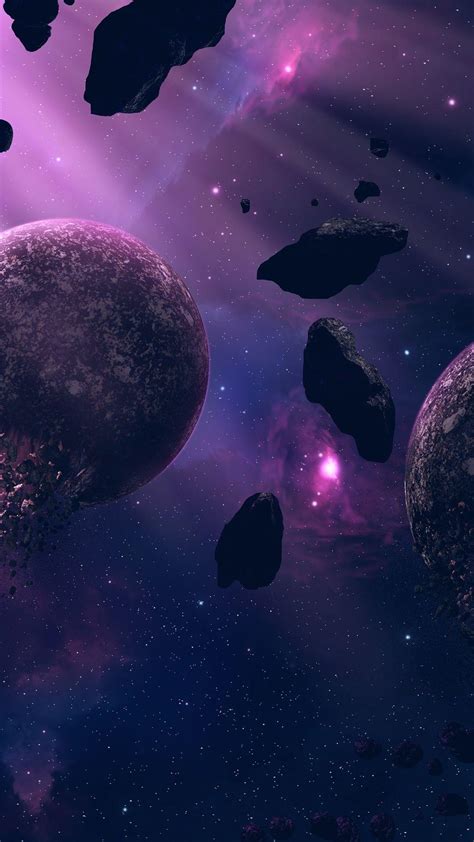 Purple Space Wallpaper