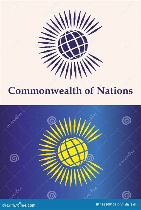 Flag Of The Commonwealth Of Nations, Commonwealth Of Nations, British Commonwealth. Cartoon ...