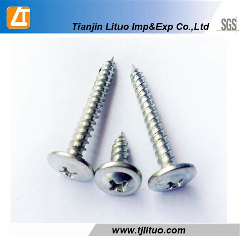 Black/Galvanized Wafer Head Self Drilling/Tapping Screw - China Tornilo Autoperforante ...