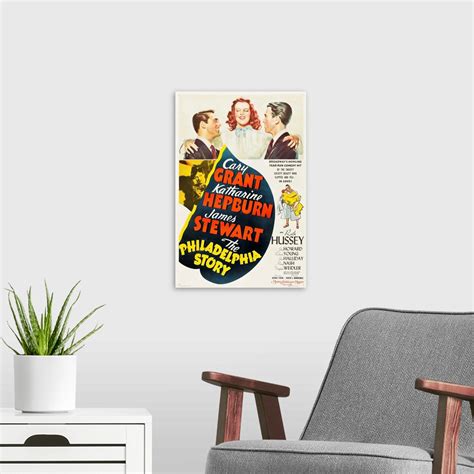 The Philadelphia Story - Vintage Movie Poster Wall Art, Canvas Prints ...