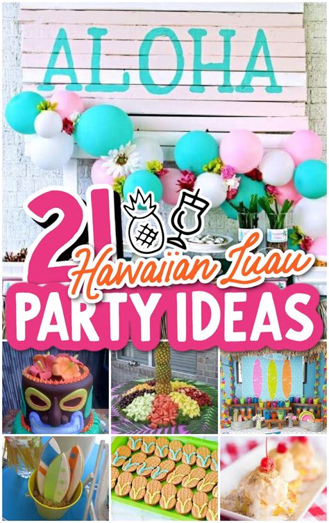 21 Hawaiian Theme Party Ideas (Luau Party) - Spaceships and Laser Beams