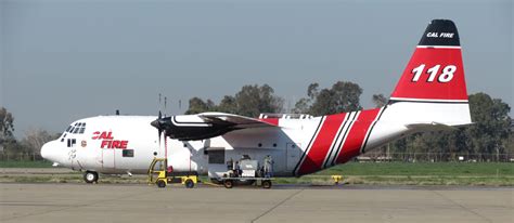 Two CAL FIRE C-130 air tankers spotted at McClellan - Fire Aviation