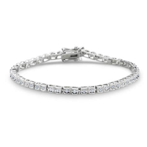 1/2 Cttw. Diamond Sterling Silver Tennis Bracelet