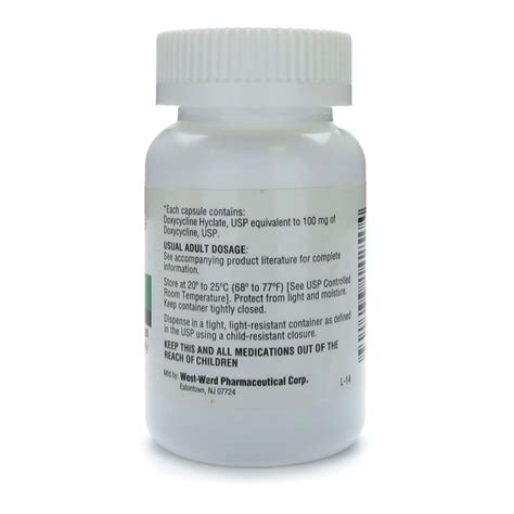 Doxycycline Hyclate, 100mg, 50 Capsules/Bottle | McGuff Medical Products