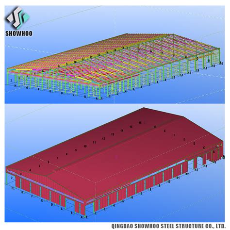 Steel Structure Showroom Warehouse Design Workshop Steel Building ...