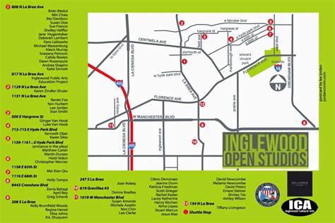 Inglewood Open Studios: 2014 Map. The Inglewood Open Studios tour is self guided. If you just ...