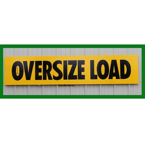 Wooden OVERSIZE LOAD Sign 60" Long - The Trailer Shoppe