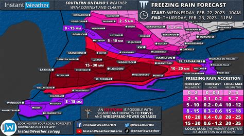 Major Ice Storm Targets Southern Ontario Starting Wednesday & Significant Snowstorm for Central ...