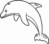 Dolphin Coloring Page Printable sketch template