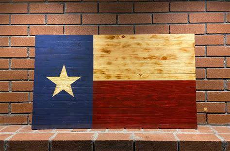 36x20 Large Handmade Texas Wooden Flag - Etsy