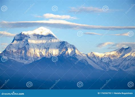 Himalayas Mountains and Sunrise Nepal Stock Photo - Image of water ...