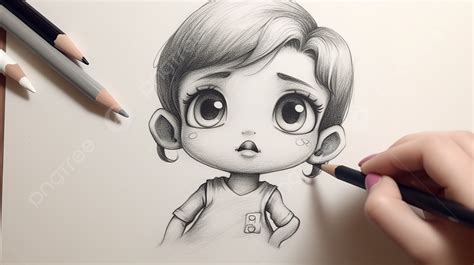 Girl Drawing With Pencil Background, Cute Picture Drawing Background ...