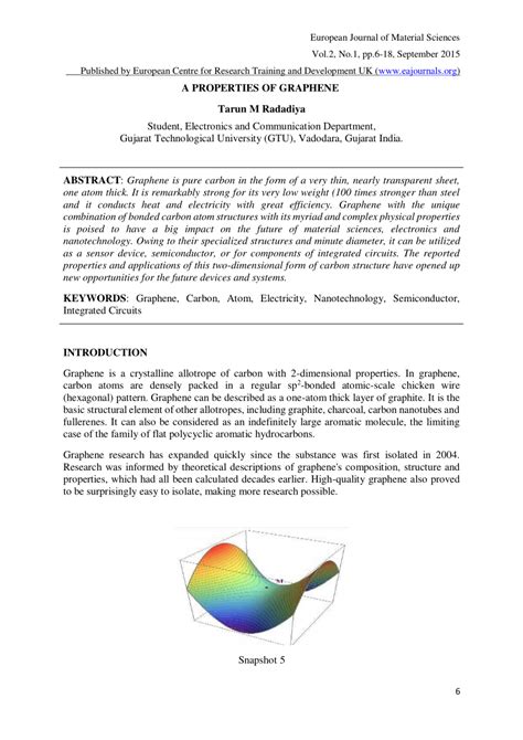 (PDF) A PROPERTIES OF GRAPHENE